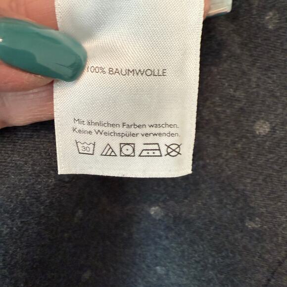 Women's Eddie Bauer Dark Grey with White Polka Dots Flannel Shirt Size XL NEW - Picture 6 of 10